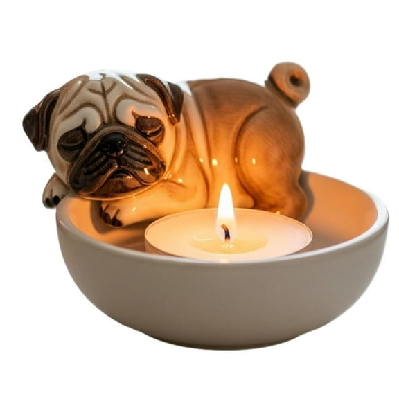 Daiosportswear Candle Holder,Tealight Candle Holder,Resin,Cute Shapes,Heat Resistant,Durable,with Fixing Groove,Stable Base,Decorative,for Living Room/Bedroom/Study,for Home Decor