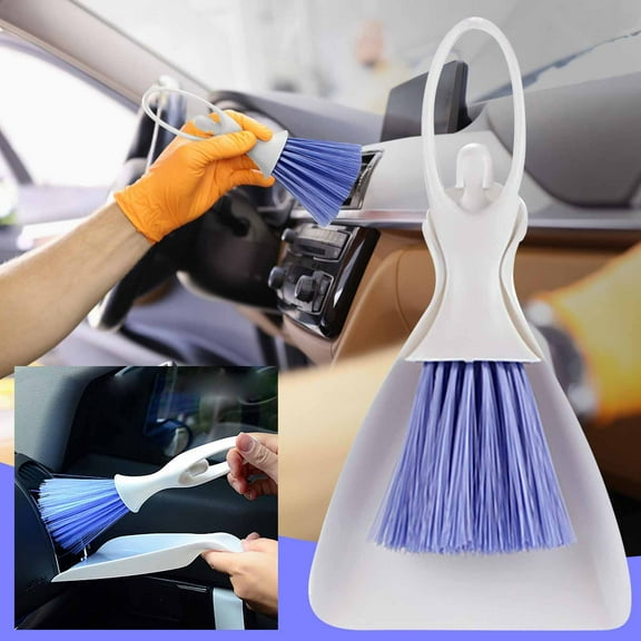 Daiosportswear Car Interior Detail Brush Set,High Density PET Bristles,Ergonomic Handle,6" Dusting Brush,Dry & Wet Use,Dashboard Cleaning Tool,Scratch-Free,for Auto,Motorcycle,RV,Household Cleaning