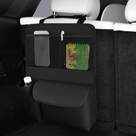 Daiosportswear Car Seat Back Organizer Storage Bag,Multi-Purpose Hanging Pouch for Books,Magazines,Bottles,Umbrellas,Interior Decor Accessory,Space-Saving,Enhances Car Aesthetic,12x6x3 Inches