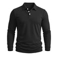 thumbnail image 1 of Daiosportswear Casual Waffle Sweatshirt for Men Breathable Workout Shirts Long Sleeve Sweatshirt Crewneck T-Shirts Baggy Tees Black XXL, 1 of 7