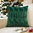 thumbnail image 1 of Daiosportswear Christmas Decorative Pillow Set, Embroidered Snowflake & Christmas Tree, 18x18in Square, Flock Fabric, Soft & Durable, Holiday Party, Living Room Couch Cushions, 1 of 6