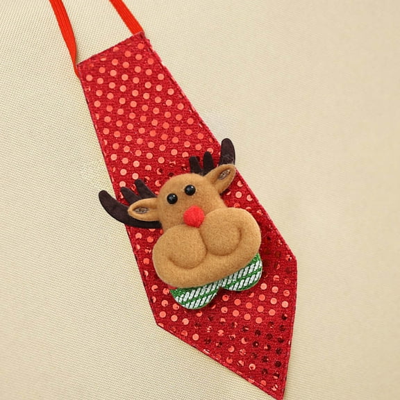 Daiosportswear Christmas Luminous Tie,Holiday Tie Decor,Polyester,7.8x3.1x0.4in,Santa/Reindeer/Snowman/Teddy Bear Design,Luminous,Easy to Wear,Comfortable,Adult/Children,Party Supplies,Christmas Gift