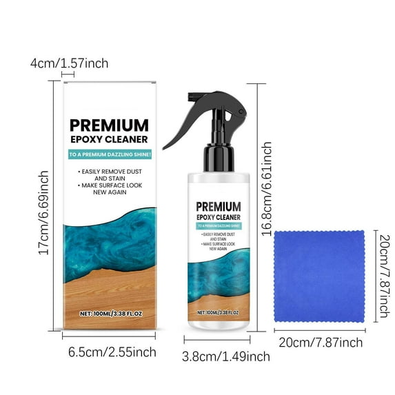 Daiosportswear Epoxy Resin Cleaner Multifunctional Stain Remover Powerful Degreasing and Stain Removal Multi Cleaner 100ml