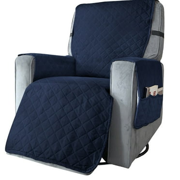 Daiosportswear Clearance Recliner Sofa Towel Pet Sofa Cushion Solid Color Rocking Chair Massage Chair Cover Navy