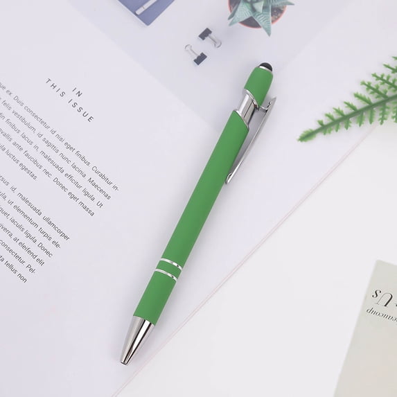 Daiosportswear Dual-Use Aluminum Click Pen with Touchscreen Tip & Long-Lasting Ink,Stylish Writing & Screen Navigation Tool,office & Student Supplies,High-Quality Metal Body,Ink Refill 1.5g,Gift Idea