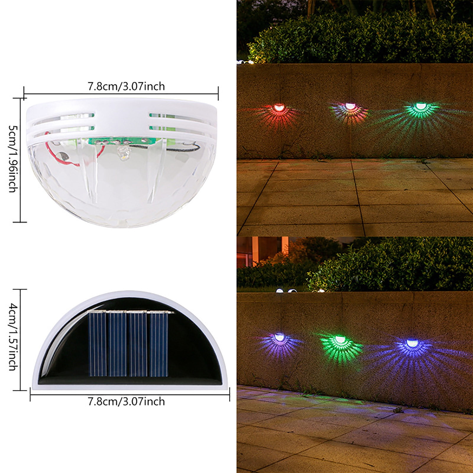 Daiosportswear Festive Discounts 2PCS Solar Wall Lamp Outdoor Patio