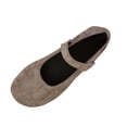 thumbnail image 1 of Daiosportswear Ballet Flats for Women Elastic Crisscross Strap Mary Jane Flat Slip On Casual Ballerina Walking Flats Dress Shoes Gray, 1 of 5