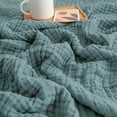 thumbnail image 1 of Daiosportswear Gentle Breathable Adult Muslin Blanket, Lightweight Summer Cover, 100% Cotton, Soft & Cool, Ideal for Travel, Sofa, Bed, 60x80 Inches, 1 of 1