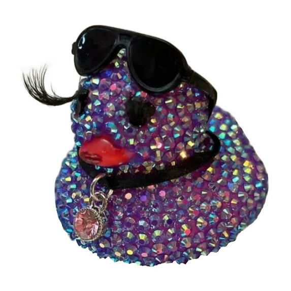 Daiosportswear Handcrafted 4-Color Mini Crystal Duck Decoration, Home Pendant, DIY Craft Kit, 5ml (0.2in³), Unique Home Accent, Fashion Ornament