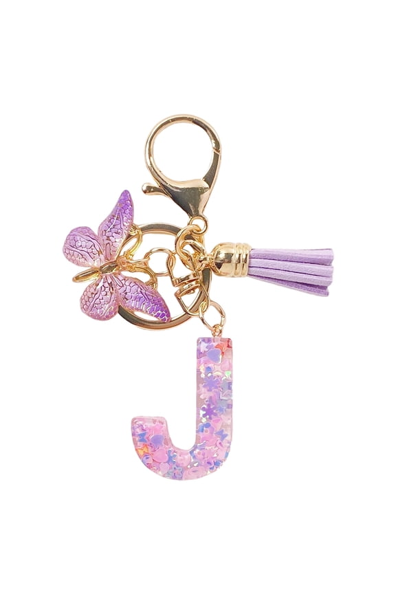 Daiosportswear Initial Letter Keychain Bling Gifts for Women Girls Backpack Bag Charm Accessories Keychain for Boyfriend Keychain Charms for Key Handbag Backpack Bag, Personalized Gift