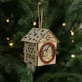 thumbnail image 1 of Daiosportswear LED Christmas Tree Ornaments, Wooden House Decor, Warm Ambiance Lights, Holiday Scene Arrangement, Indoor/Outdoor Use, Festive Decoration, 6.0\, 1 of 6