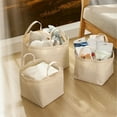 thumbnail image 1 of Daiosportswear Large Sized Laundry Basket Hamper Bag Canvas Tote Bag - Reusable Grocery Tote Bag Shopping Bags Canvas Bags Bulk with Handles for Crafts DIY Gift, 1 of 9