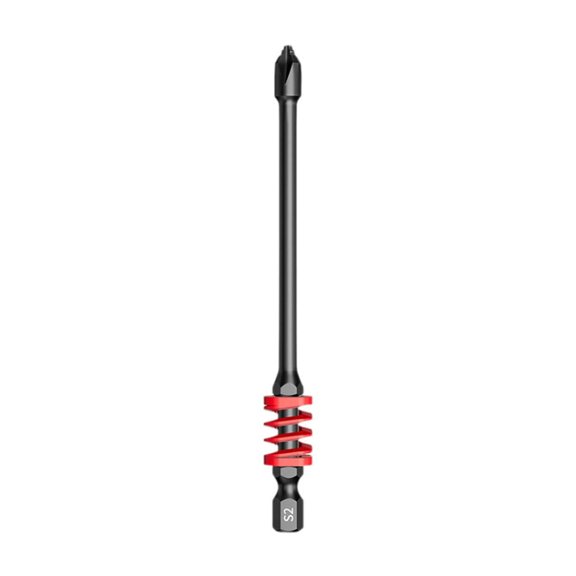 Daiosportswear Magnetic Crosshead Spring Screwdriver Bit Alloy Serrated Grip Secure Hold Easy One-Hand Change for Furniture Assembly Automotive Repairs Powerful Magnetic Attraction Durable