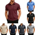 thumbnail image 1 of Daiosportswear Men'S Polo Shirts Summer Athletic Work Breathable Tees Comfortable Casual Loose Top with Pockets Wine XL(XL), 1 of 7