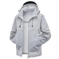 thumbnail image 1 of Daiosportswear Men’S Sun Protection Jacket Lightweight Full Zip Hoodie Long Sleeve Sun Shirt for Fishing Hiking Outdoor with Pocket Gray XXXXXL, 1 of 7