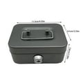 thumbnail image 1 of Daiosportswear Metal Cash Box, 4.5" x 3.35" Small Cash Storage Box with Lockable Cover, Key Lock Money Organizer for Kids, Cute Toys with Handle for Home, 1 of 5