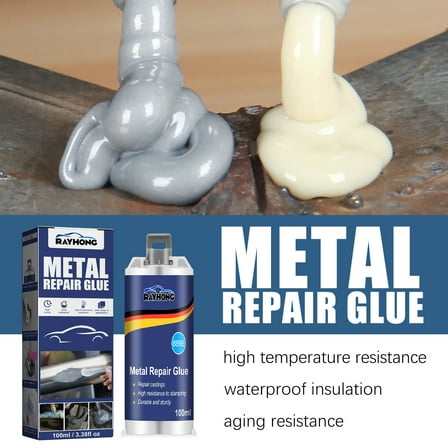 Daiosportswear Metal Casting Glue,Welding Adhesive 1Pc,High Temperature Resistant,Strong Adhesion,Fast Solidification,Machinable,for Steel/Iron/Aluminum,Repairs Cracks/Pores/Scratches,Industrial Use