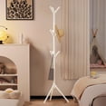 thumbnail image 1 of Daiosportswear Plastic Clothes Rack,Space-Saving Floor Coat Rack for Bedroom,Sturdy Hanging Clothes Rod,Hat Rack for Coats Hats Scarves,Easy Assembly Garment Organizer, 1 of 6