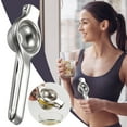 thumbnail image 1 of PULMCheerger Premium Lemon Squeezer, Large Heavy Duty Handhelp Juicer for Lemon, Stainless Steel Hand Press Citrus Juicer, Lime Squeezer Bar Tool, Manual Citrus Press, 1 of 9