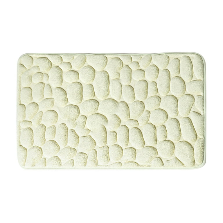 Cobblestone Embossed Bathroom Mat Non-slip Carpet Pebble Super