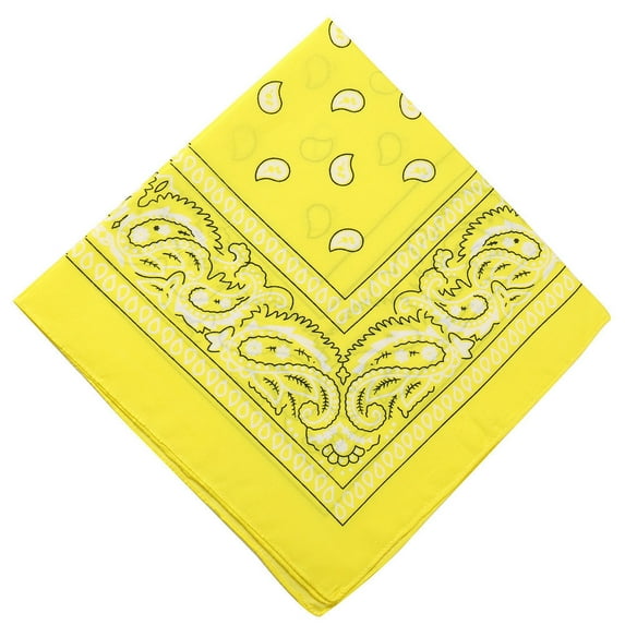 Daiosportswear Pure Cotton Bandana, Multi-Purpose Square Handkerchief, Face Mask headband for Men and Women Cowboy Bandana Head Scarf Double Sided