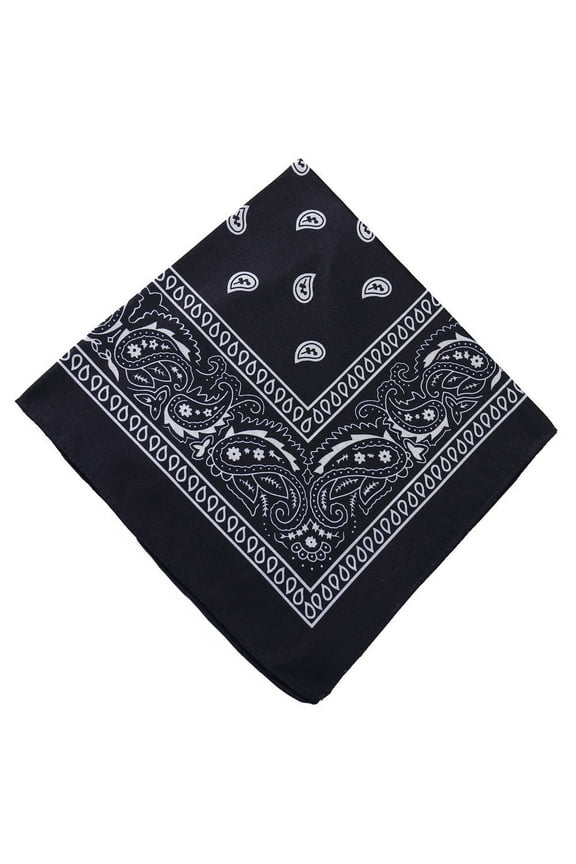 Daiosportswear Pure Cotton Bandana, Multi-Purpose Square Handkerchief, Face Mask headband for Men and Women Cowboy Bandana Head Scarf Double Sided