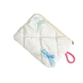 thumbnail image 1 of Daiosportswear Reflective Cosmetic Storage Bag Bowknot Detailing Portable Toiletry Case Organizers Fabric Makeup Pouches, 1 of 6