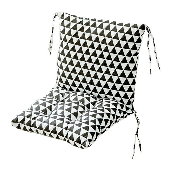 Daiosportswear Rocking Chair Cushion - Soft Chenille Fabric Seat Pad with Tufted Design, Non-Slip Bottom and Secure Ties, for Nursery Glider,15.7x31.9in