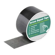 Daiosportswear Screen Repair Tape,Mosquito Net Patch 1Pc,2x78.7in,Black/Gray,Strong Adhesive,Weather-Resistant,Fiberglass,Easy to Use,for Doors/Windows/Tents,Permanent Fix,DIY Repair Tool