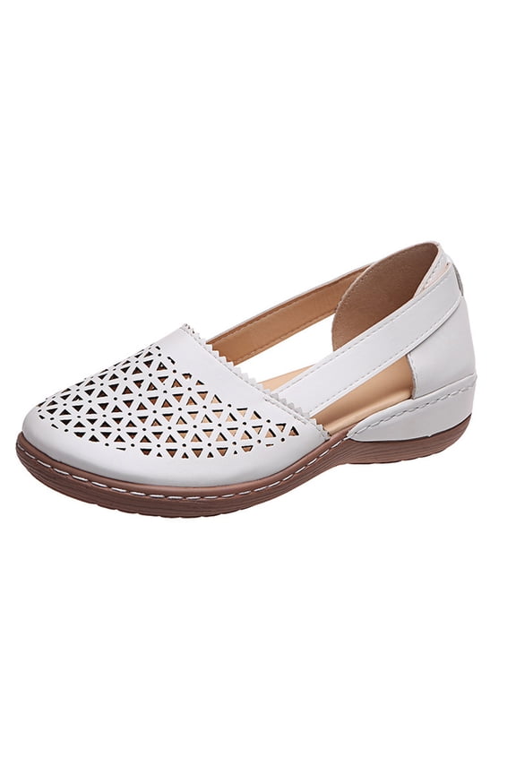 Shoes for Women Clogs Sandals: Comfortable Closed Toe Wedge Sling-Back Walking Mules with Arch Support,Womens Shoes White 7.5(40)
