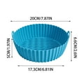 thumbnail image 1 of Daiosportswear Silicone Air Fryer Liners - 7.5 inch Reusable Air Fryer Pot - Air Fryer Accessories - Air Fryer inserts for 4 to 7 QT Oven Microwave Accessories, 1 of 2