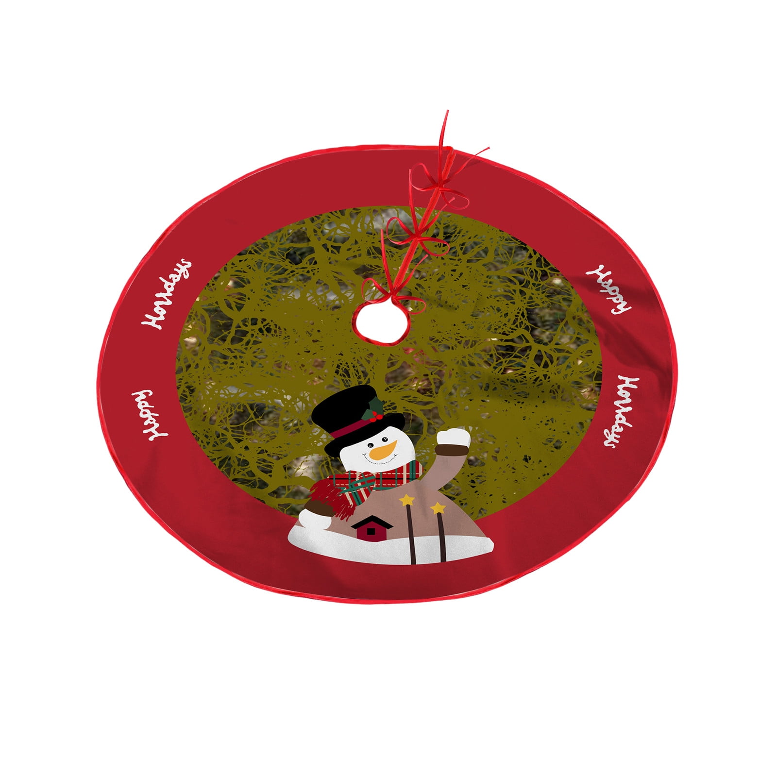 Daiosportswear Small Christmas Tree Skirt 90CM Tree Skirt Xmas Tree Mat Tree Skirt for Xmas Home