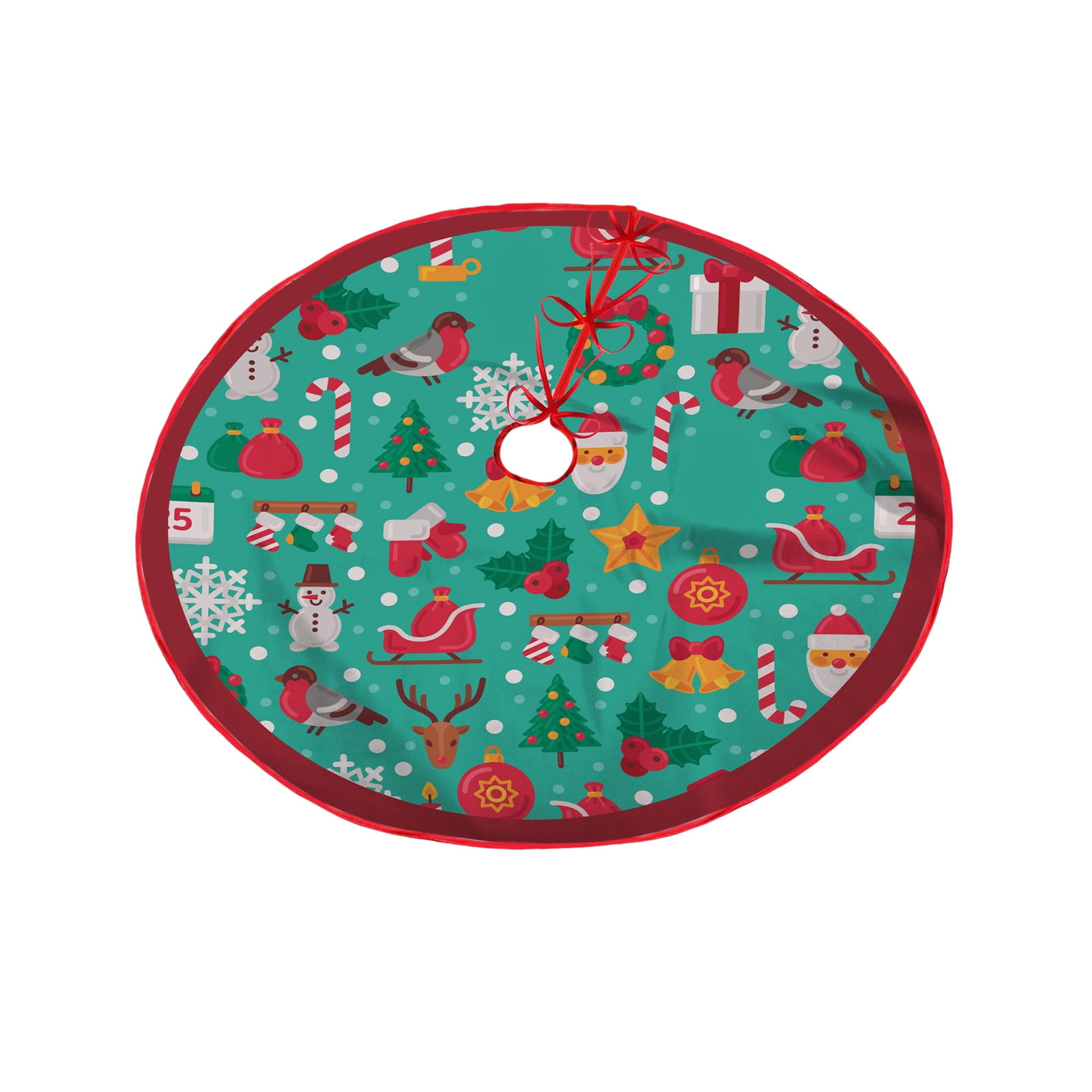 Daiosportswear Small Christmas Tree Skirt 90CM Tree Skirt Xmas Tree Mat