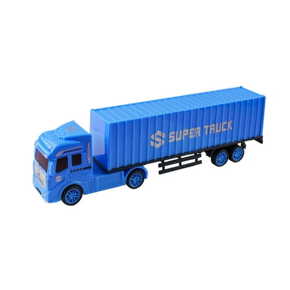 Daiosportswear Toy for Kids Kids' Plastic Cargo Truck Toy Heavy Duty Semi-Trailer Model Realistic Transport Vehicle for Boys Collectible Car Decoration
