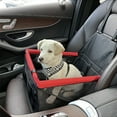 thumbnail image 1 of Daiosportswear Waterproof Pet Car Booster Seat, Non-Slide & Secure Belt, 16.54x15.75x12.6in, Durable Cloth & PVC Mesh, Pet Safety Travel Accessory, 1 of 6