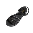thumbnail image 1 of Daiosportswear Women'S Briaded Sandals Round Open Toe Ankle Strap Flat Dress Shoes,Womens' Shoes Black 8.5(41), 1 of 9