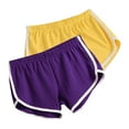 thumbnail image 1 of Daiosportswear Women'S Cotton Gym Yoga Summer Running Active Dance Elastic Shorts, Pack of 2,Shorts for Women, 1 of 2