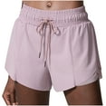 thumbnail image 1 of Daiosportswear Women'S Lightweight Workout Shorts 2 In 1 Running Yoga Gym with Inner Biker Pockets，Shorts for Women, 1 of 6
