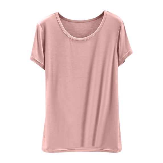 Daiosportswear Women'S Modal Pajama Tops - Sleep Shirts for Women, Pure Round Neck,Womens Tops
