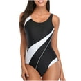 thumbnail image 1 of Daiosportswear Womens Athletic One Piece Swimsuits Racing Training Sports Bathing Suit,Swimwear for Women White 12(XXL), 1 of 6