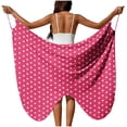 thumbnail image 1 of Daiosportswear Womens Butterfly Swimsuit Cover Up Beachwear Spaghetti Strap Wrap Dress Lightweight Sarong Coverups,Cover-Up for Women Pink XXXXL(XXXXL), 1 of 9