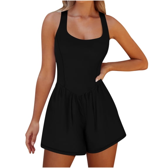 Daiosportswear Womens Sleeveless 2-In-1 Athletic Tennis Golf Dress Underneath Workout Active with Built-In Shorts,Shorts for Women