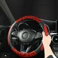 thumbnail image 1 of Daiosportswear Wood Grain Silicone Steering Wheel Cover, Universal Fit 36-40inch(91.4-101.6cm), Breathable, Anti-Slip, Enhanced Grip Driving Safety Accessory, 1 of 6