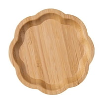 Daiosportswear Wooden Serving Tray, Oval Serving Tray Rustic Wood Trays for Crafts Large Decorative Wooden Serving Platter Storage Tray Multi Shaped Storage Tray