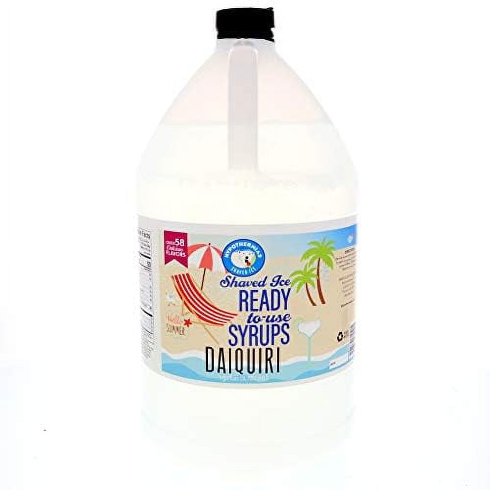 Daiquiri to Use Gallon (128 Fl. Oz) Hawaiian Snow Cone Flavors Syrup