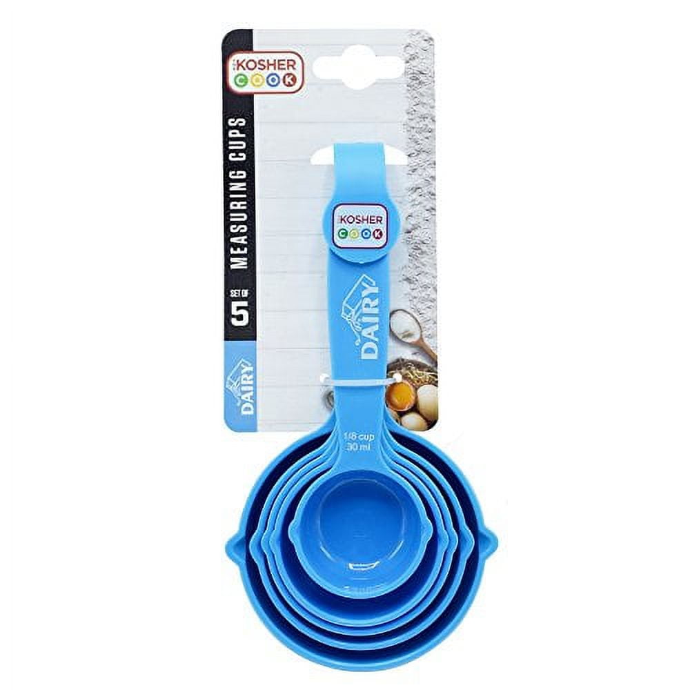 Dairy Blue Measuring Cups 5 Piece Set for Precise Cooking and Baking