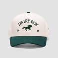 thumbnail image 1 of Dairy Boy Hat, Vintage Embroidered Baseball Cap with Horse, Adjustable Snapback Trucker Style Cap for Men and Women, Retro Western Farm Cowboy Inspired Hat for Casual Fashion and Outdoor Wear, 1 of 5