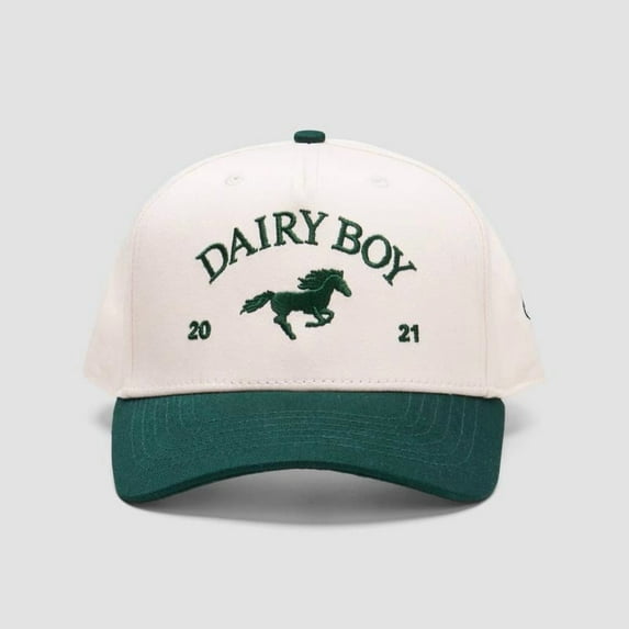Dairy Boy Hat, Vintage Embroidered Baseball Cap with Horse, Adjustable Snapback Trucker Style Cap for Men and Women, Retro Western Farm Cowboy Inspired Hat for Casual Fashion and Outdoor Wear