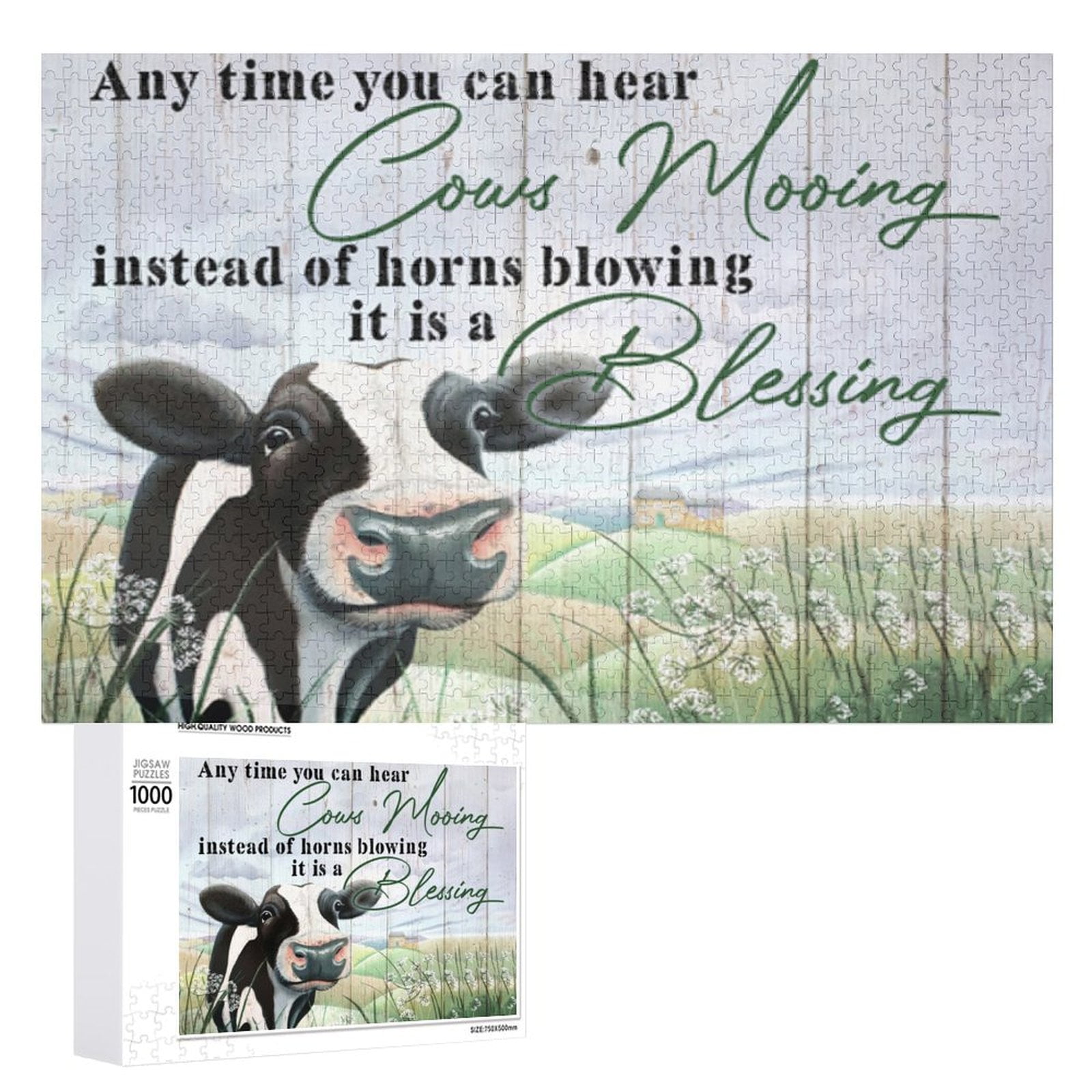 Dairy Cattle 1000 Piece Jigsaw Puzzles for Adults - Any Time You Can ...