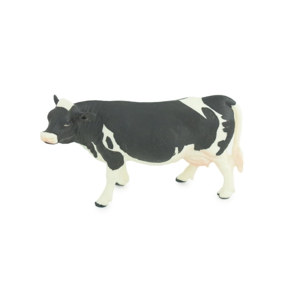 Dairy Cow, Museum Quality, Educational, Hand Painted, Rubber Milk Cow, Holstein, Realistic, Diorama, Toy, Kids, Gift, 6 Inches. CH784 BB185